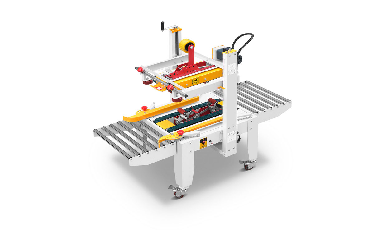 JS-FX500C 上下驅動手(shou)動折蓋膠帶(dài)封箱機